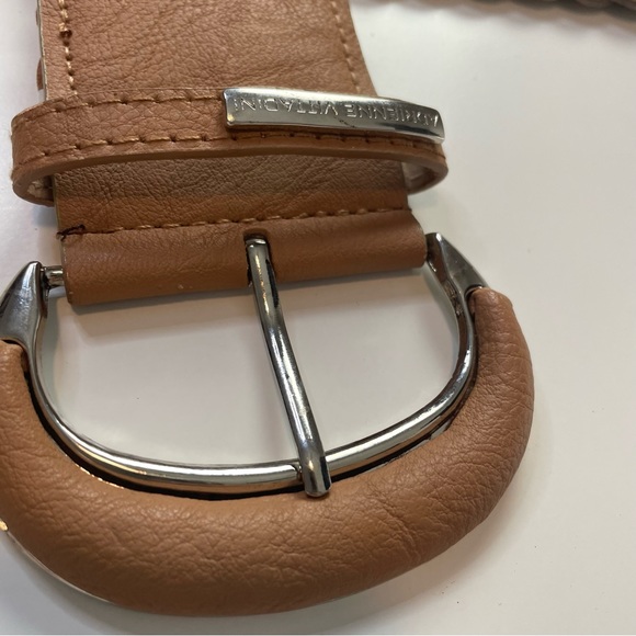 Adrienne Vittadini Braided Belt Featuring Elastic Back and Silver Tone Hardware - Picture 5 of 8